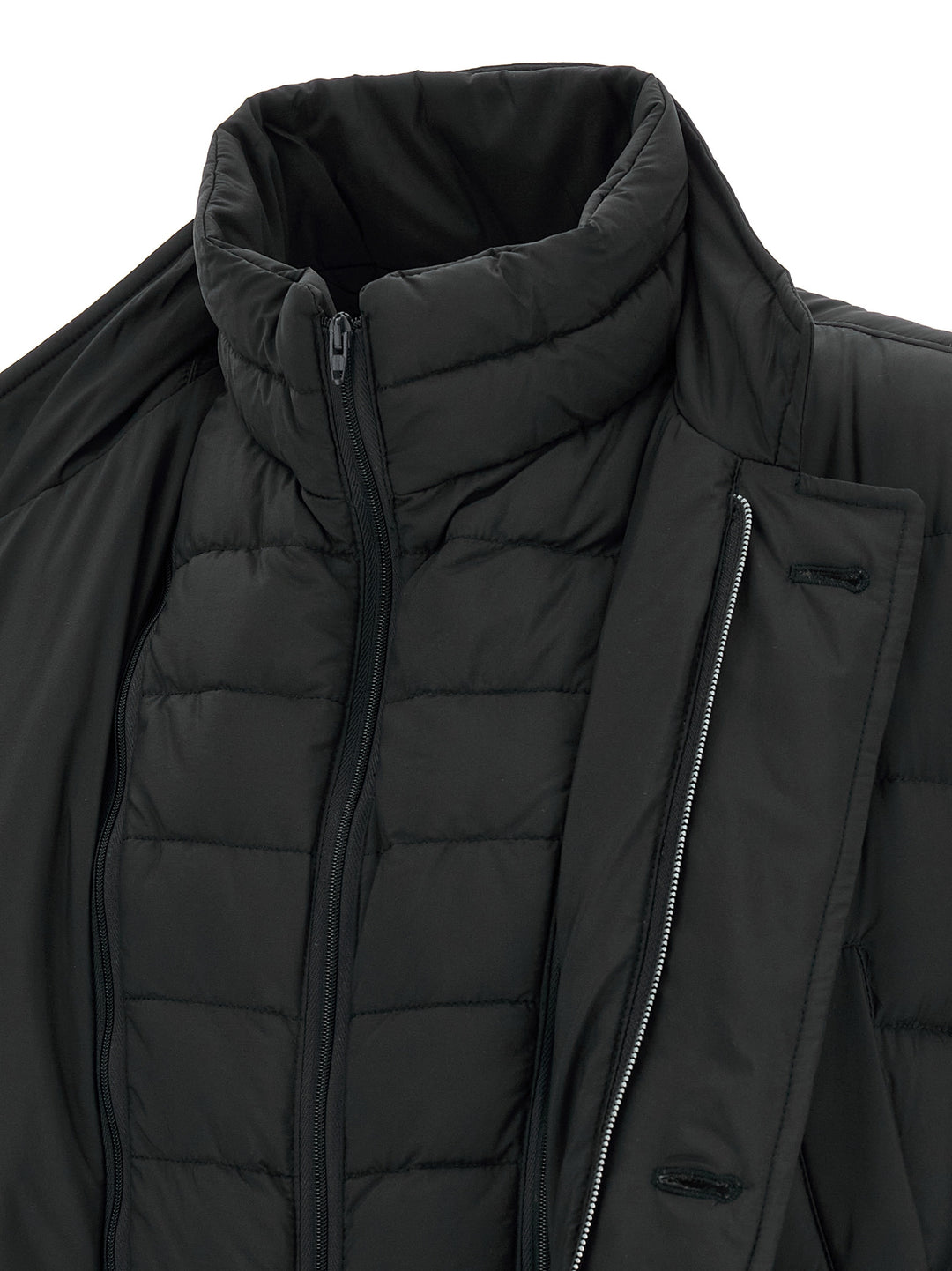 Herno Black Polyamide Full-Length Jacket