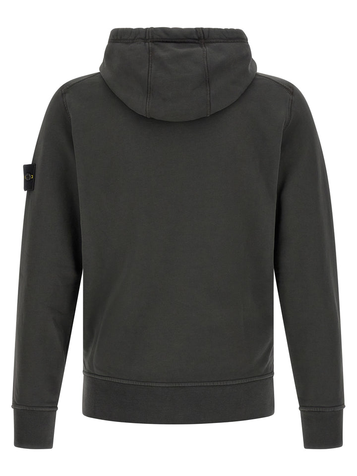 Stone Island Gray Cotton Sweatshirt