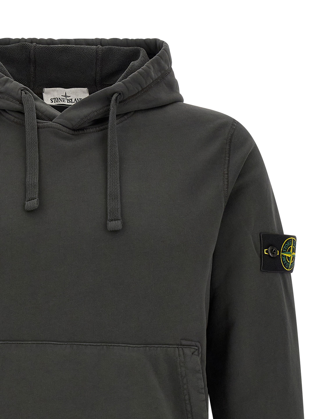 Stone Island Gray Cotton Sweatshirt