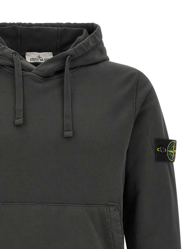 Stone Island Gray Cotton Sweatshirt