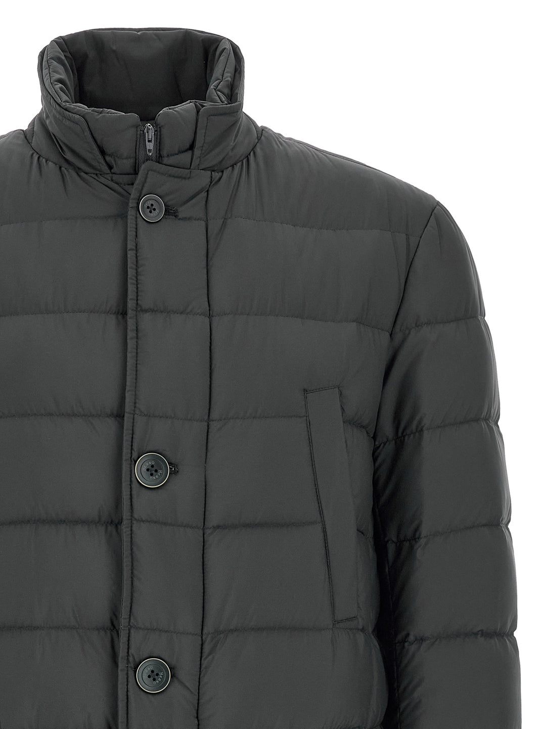 Herno Gray Polyamide Coat