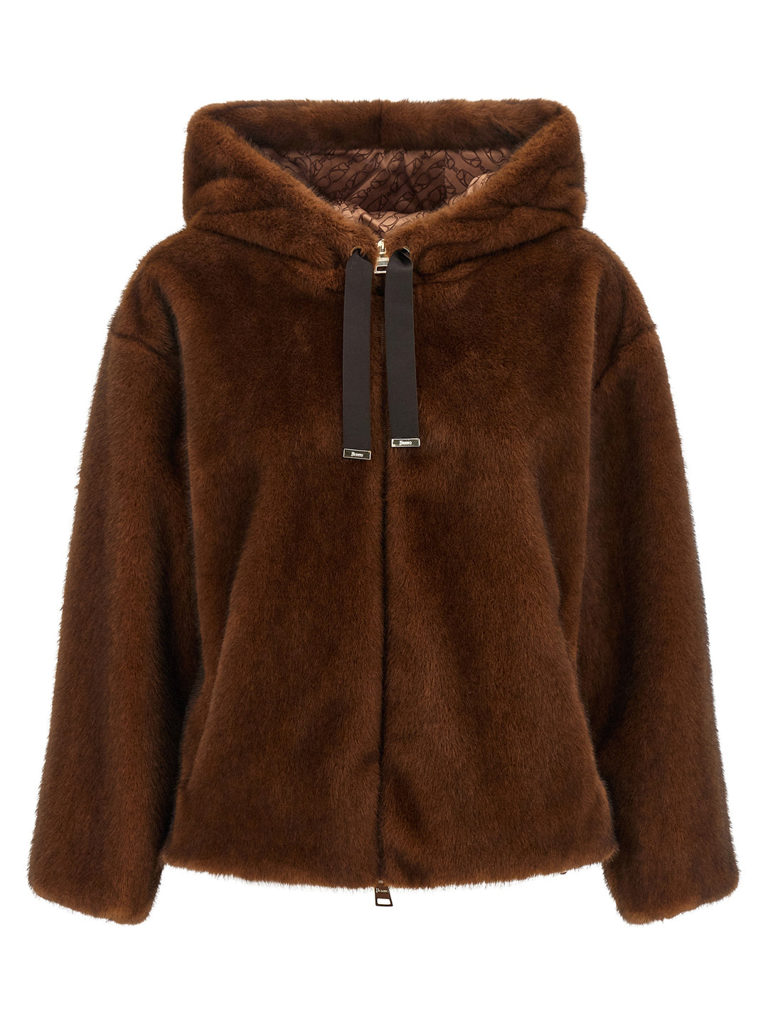 Herno Brown Polyester Bomber