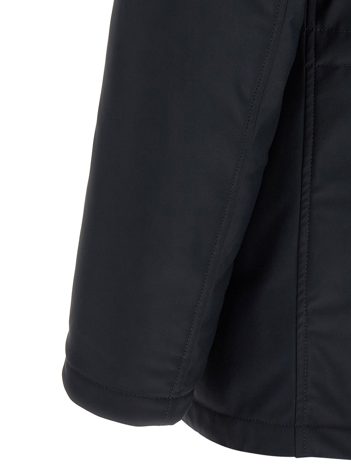 Herno Blue Polyamide Full-Length Jacket