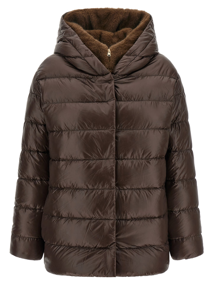 Herno Brown Polyamide Full-Length Jacket