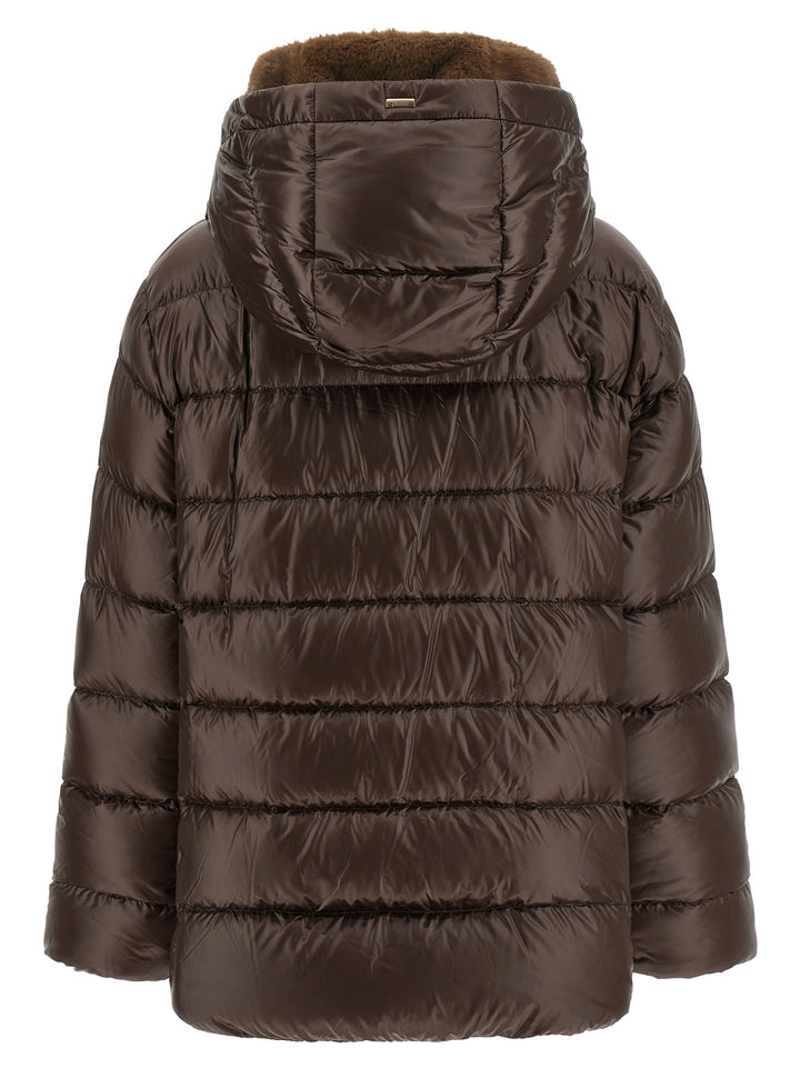 Herno Brown Polyamide Full-Length Jacket