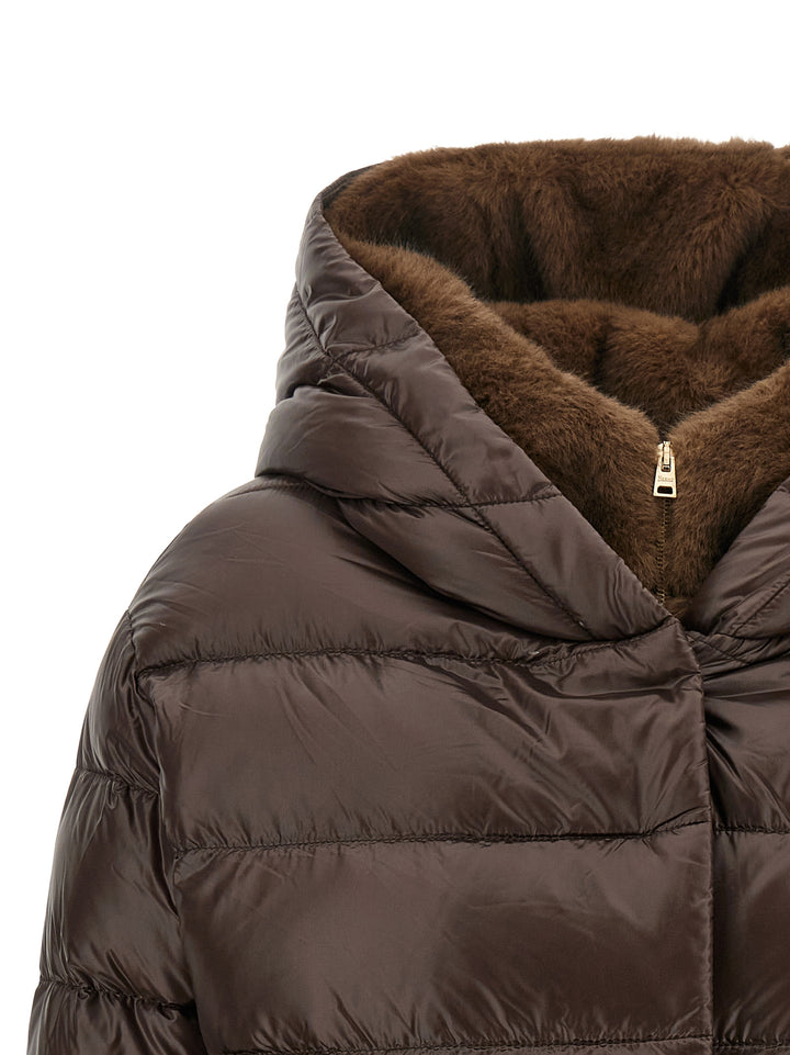 Herno Brown Polyamide Full-Length Jacket