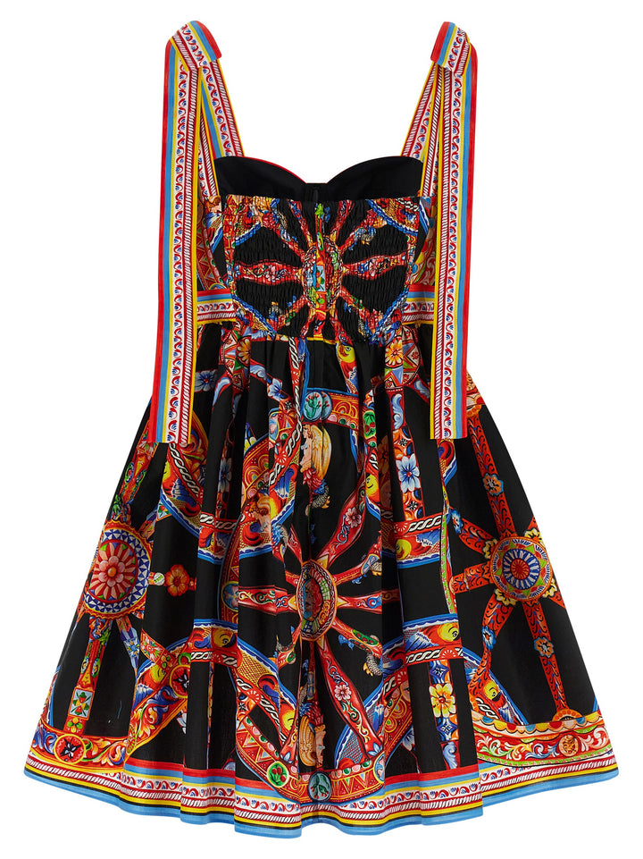 Dolce &amp; Gabbana Multicolor Cotton Short Dress