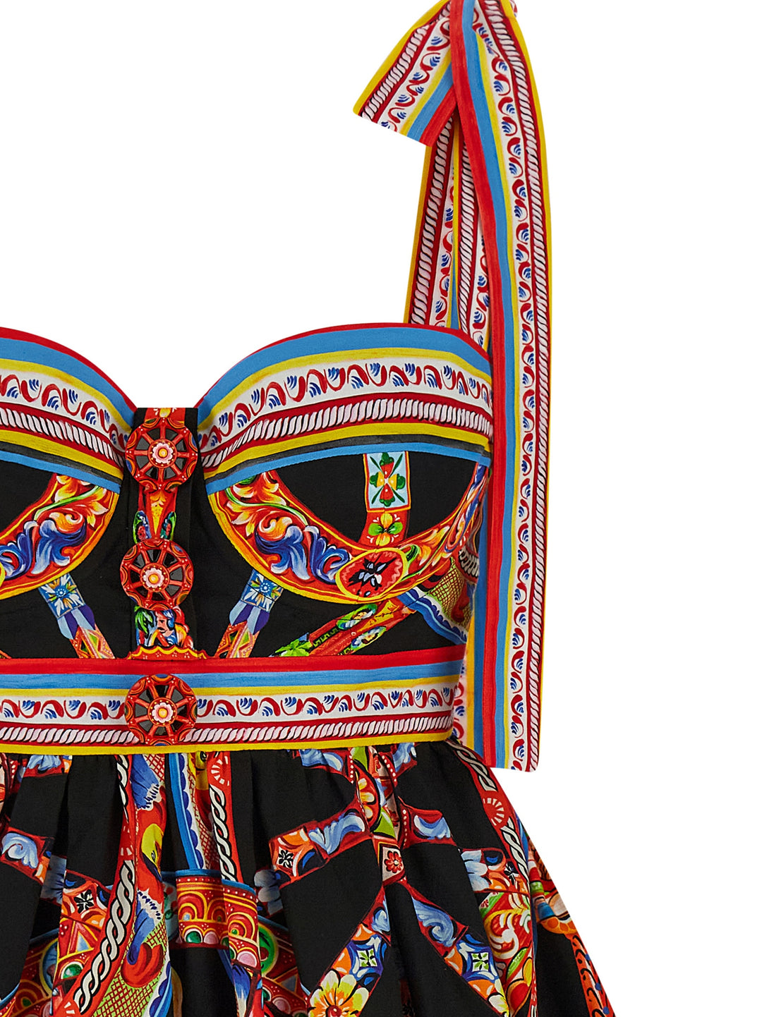 Dolce &amp; Gabbana Multicolor Cotton Short Dress