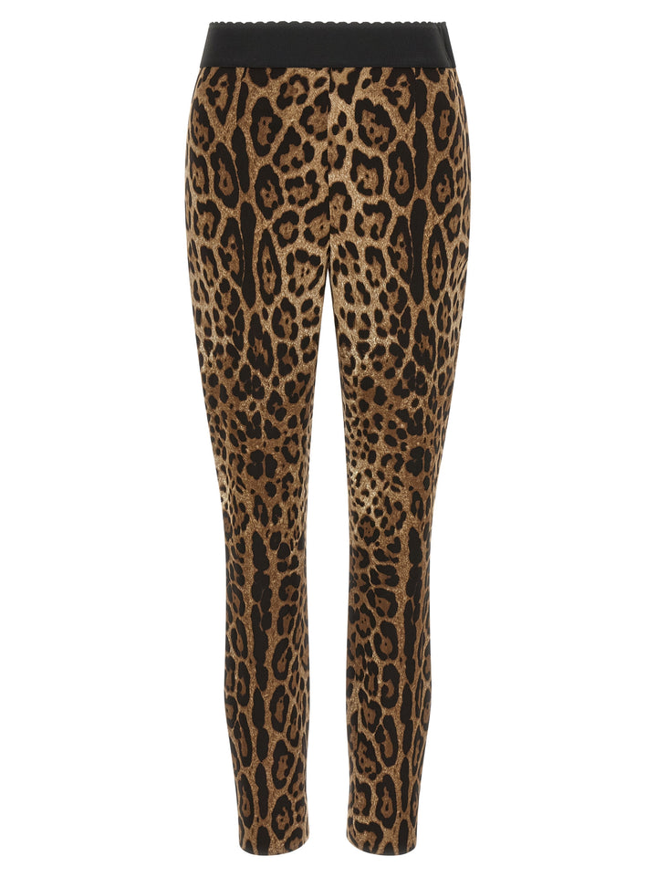 Dolce &amp; Gabbana Brown Viscose Leggings