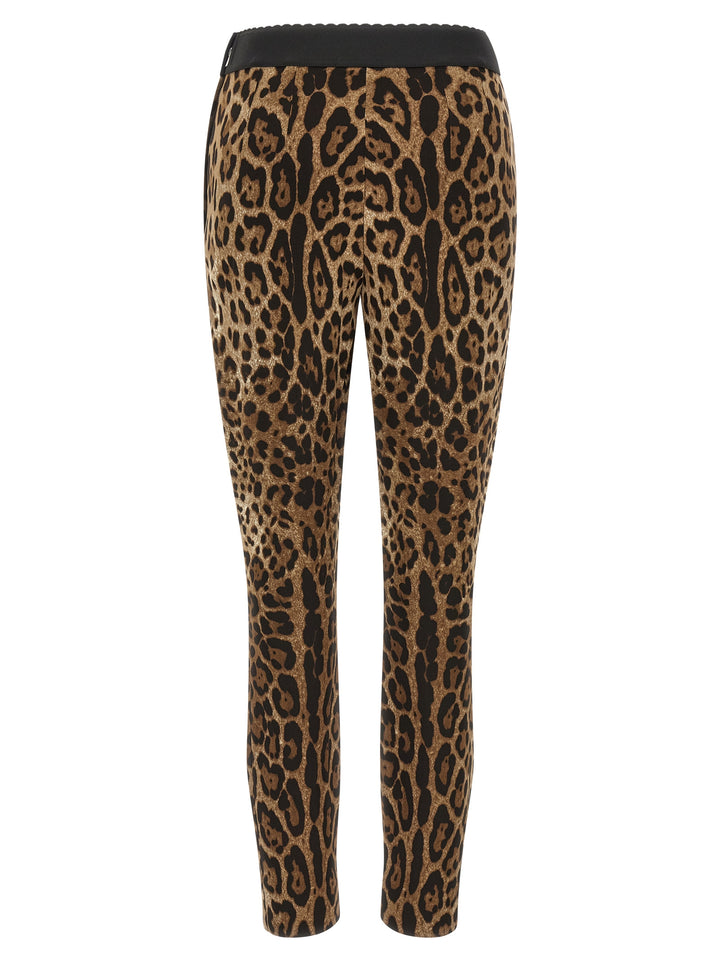 Dolce &amp; Gabbana Brown Viscose Leggings