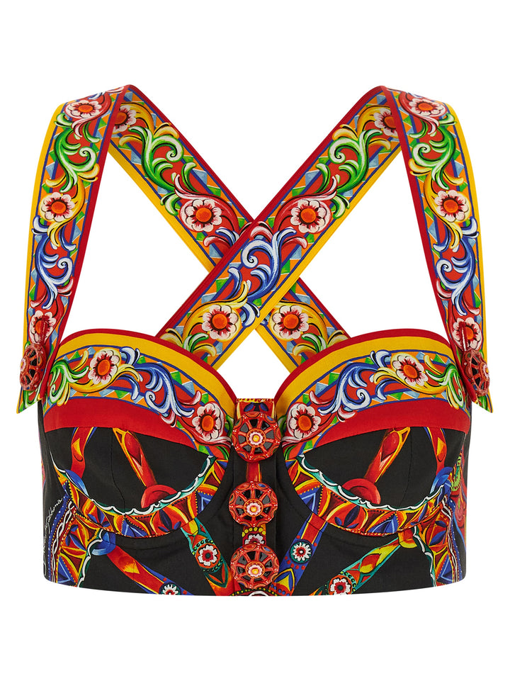 Dolce &amp; Gabbana Multicolor Cotton Blouse