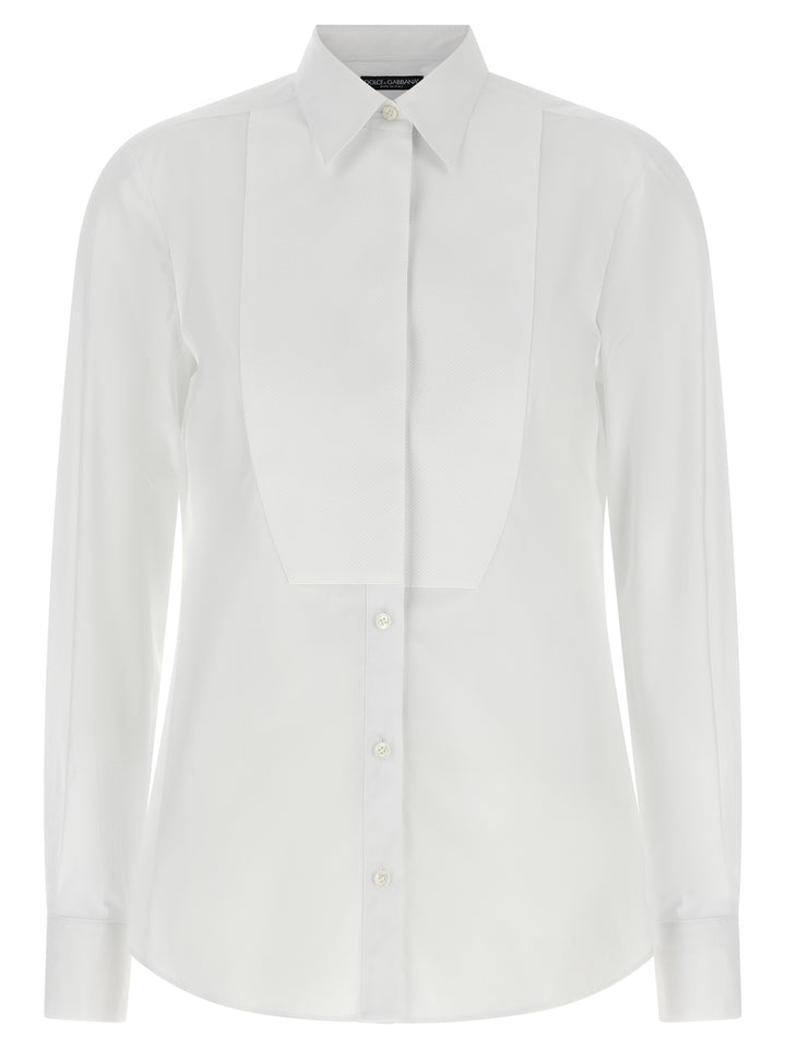 Dolce &amp; Gabbana White Cotton Blouse