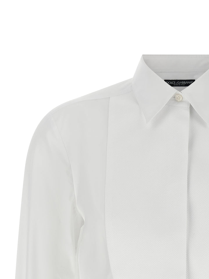 Dolce &amp; Gabbana White Cotton Blouse