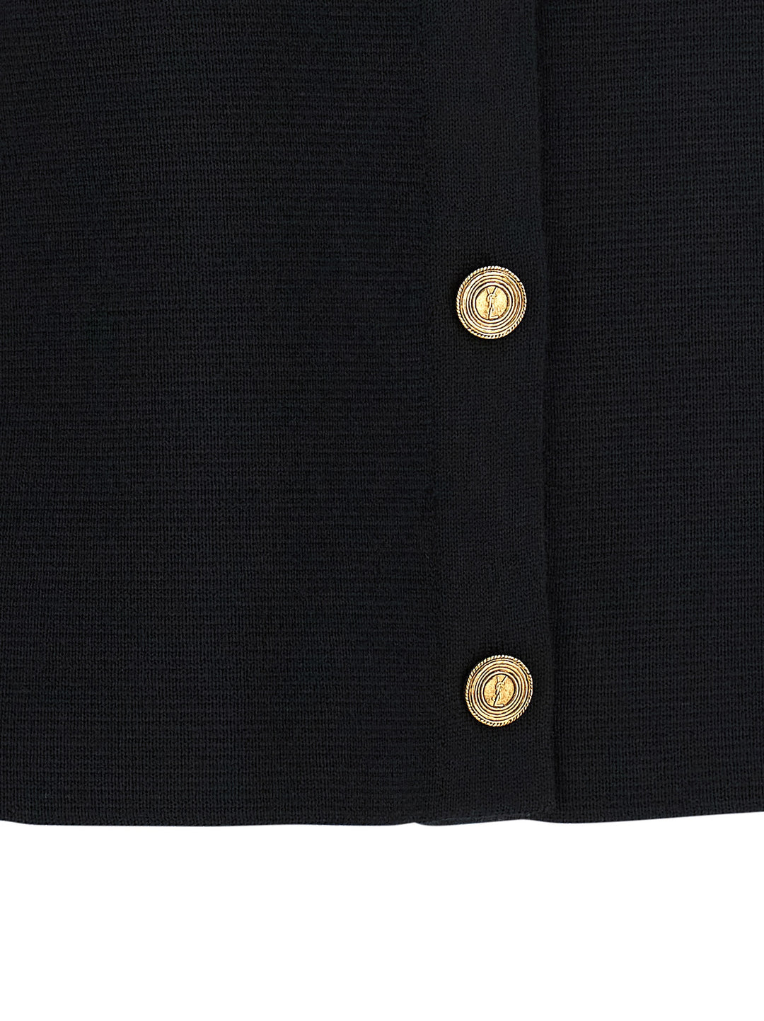 Saint Laurent Black Wool Cardigan