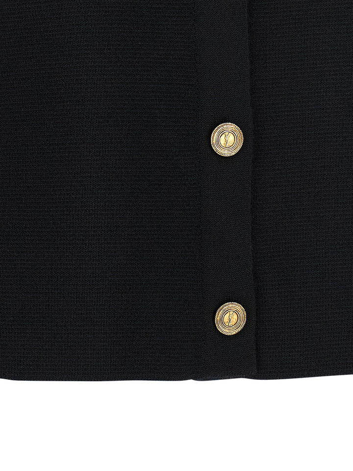Saint Laurent Black Wool Cardigan