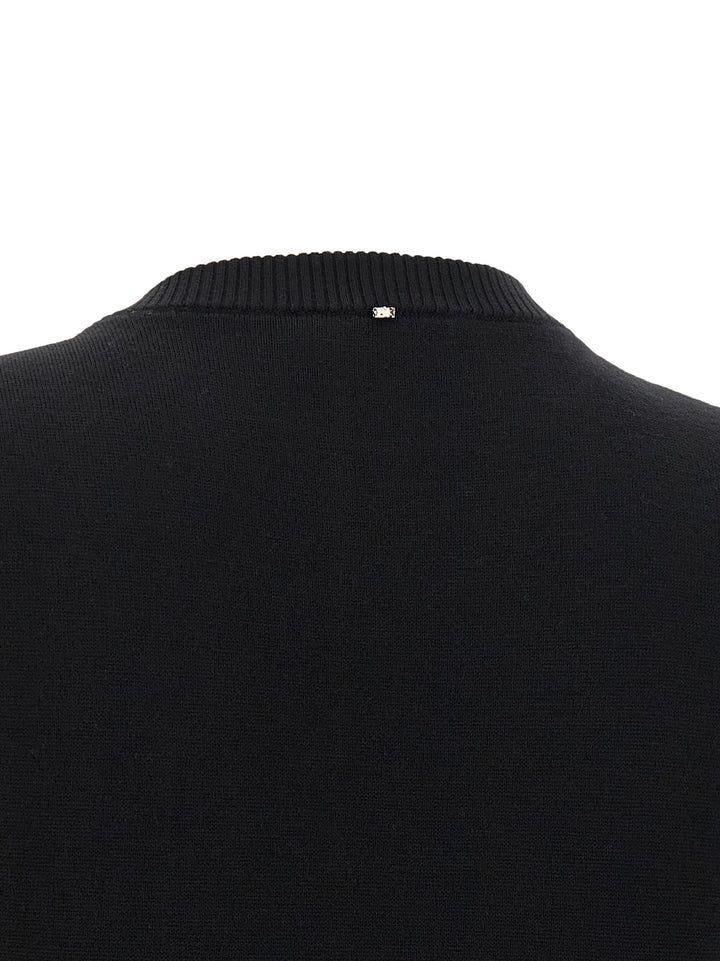 Sportmax Black Virgin Wool Tank Tops