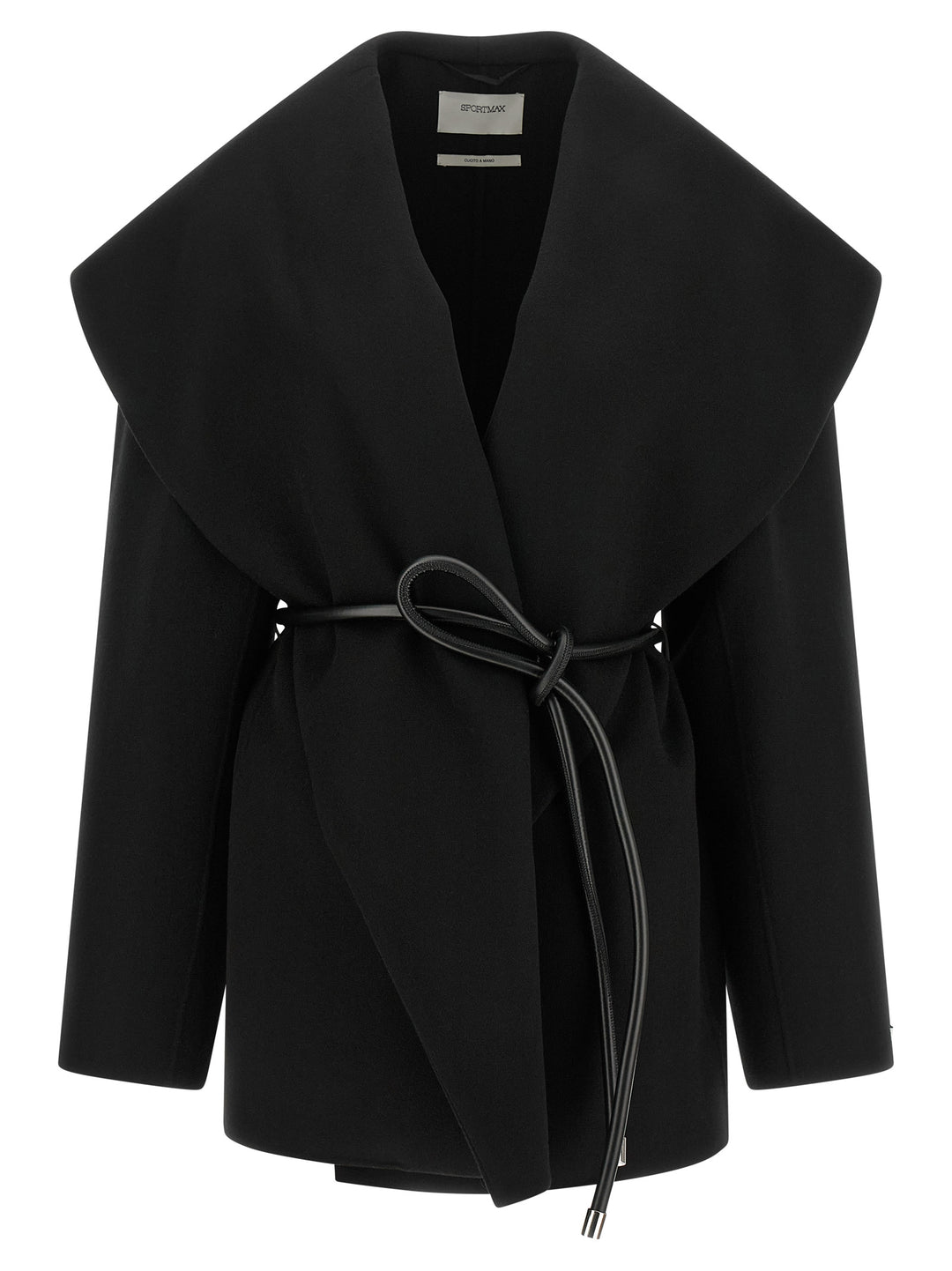 Sportmax Black Wool Coat