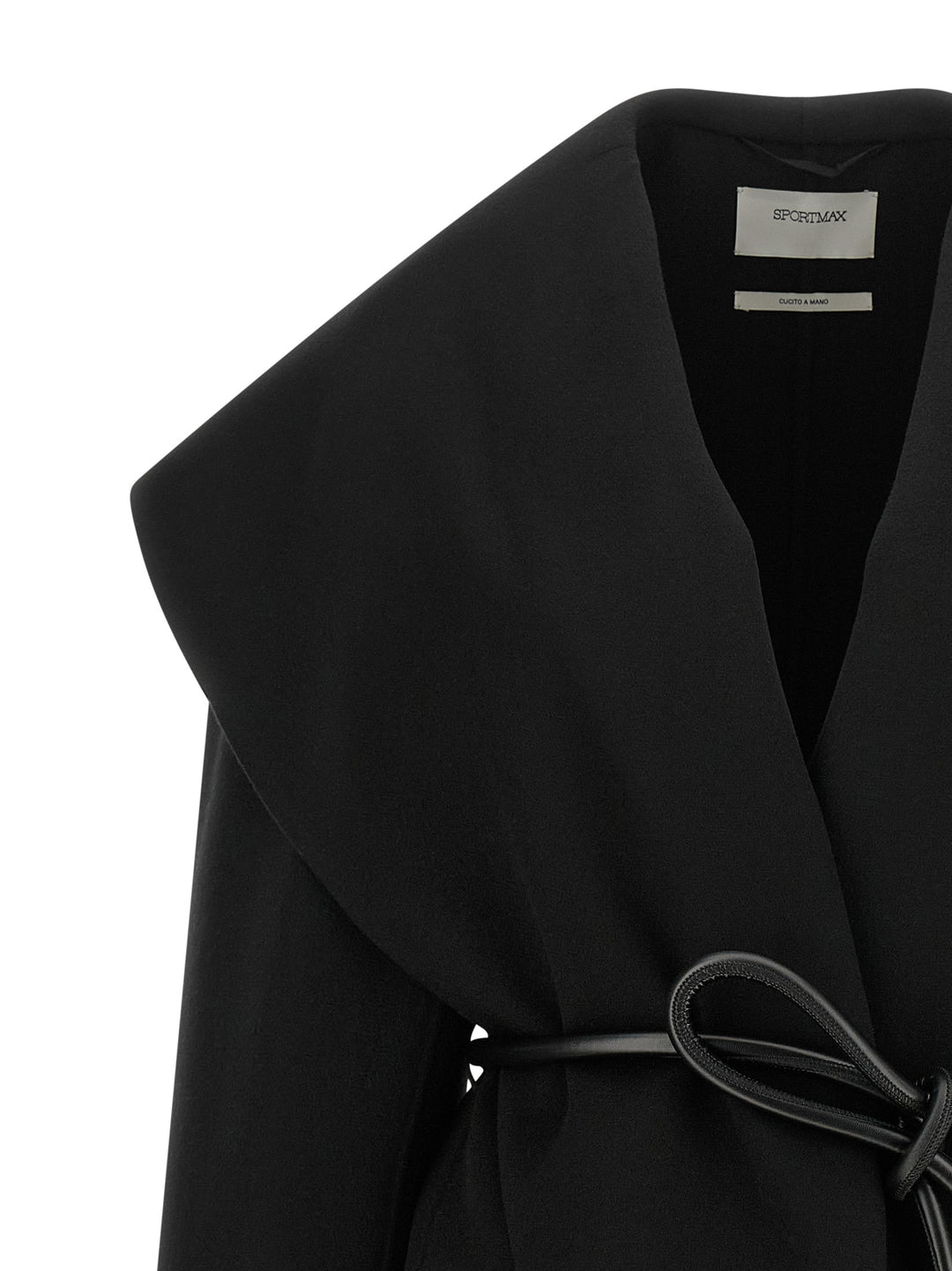 Sportmax Black Wool Coat