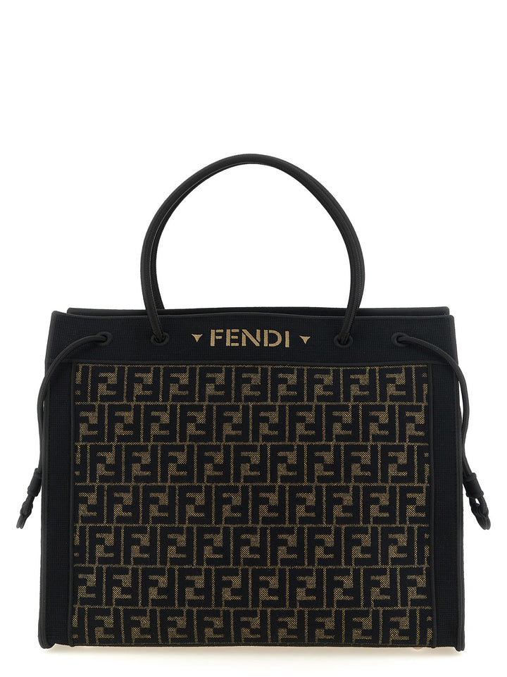 Fendi Brown Cotton Tote Bag