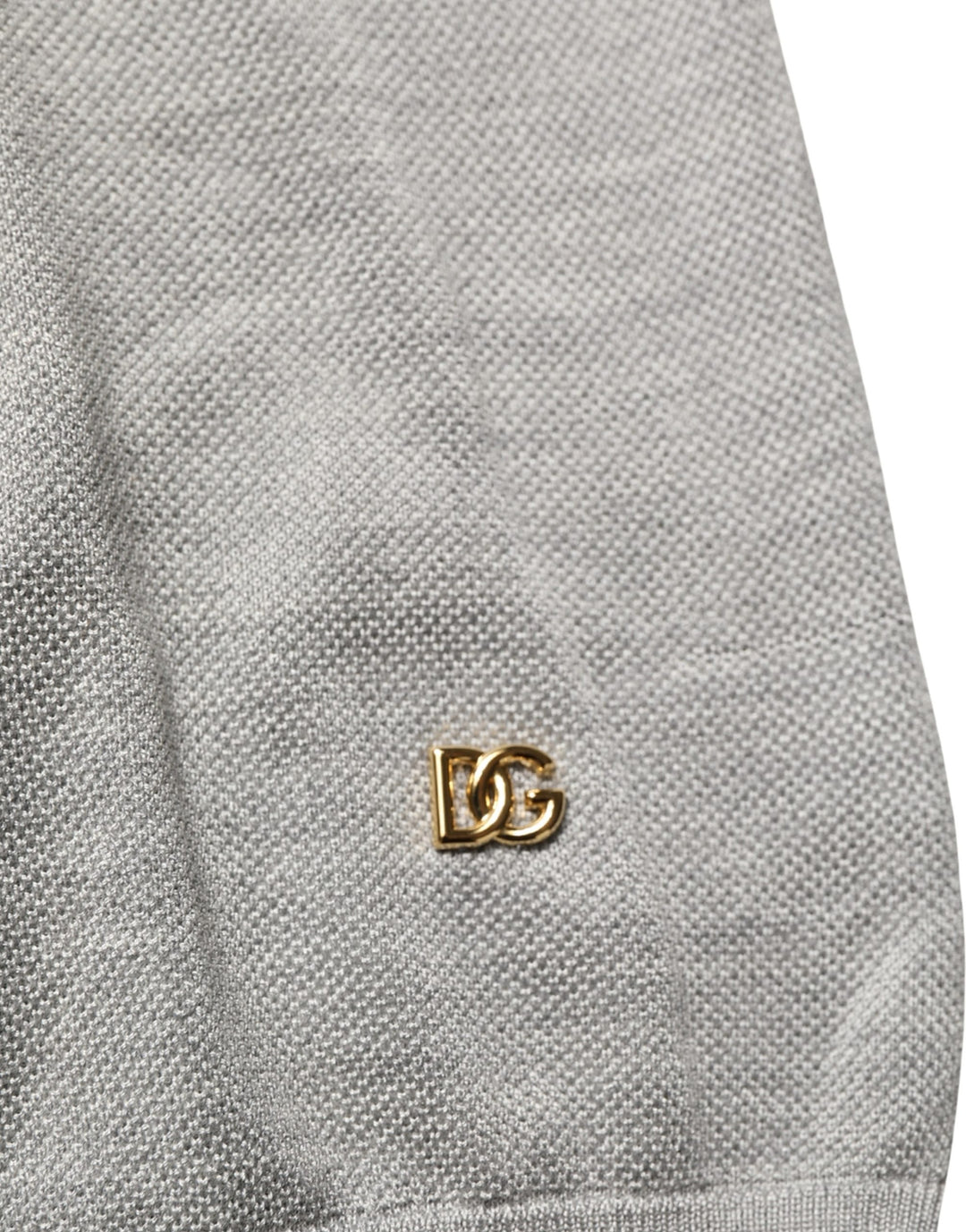 Dolce &amp; Gabbana Gray Silk Crew Neck Short Sleeves T-shirt