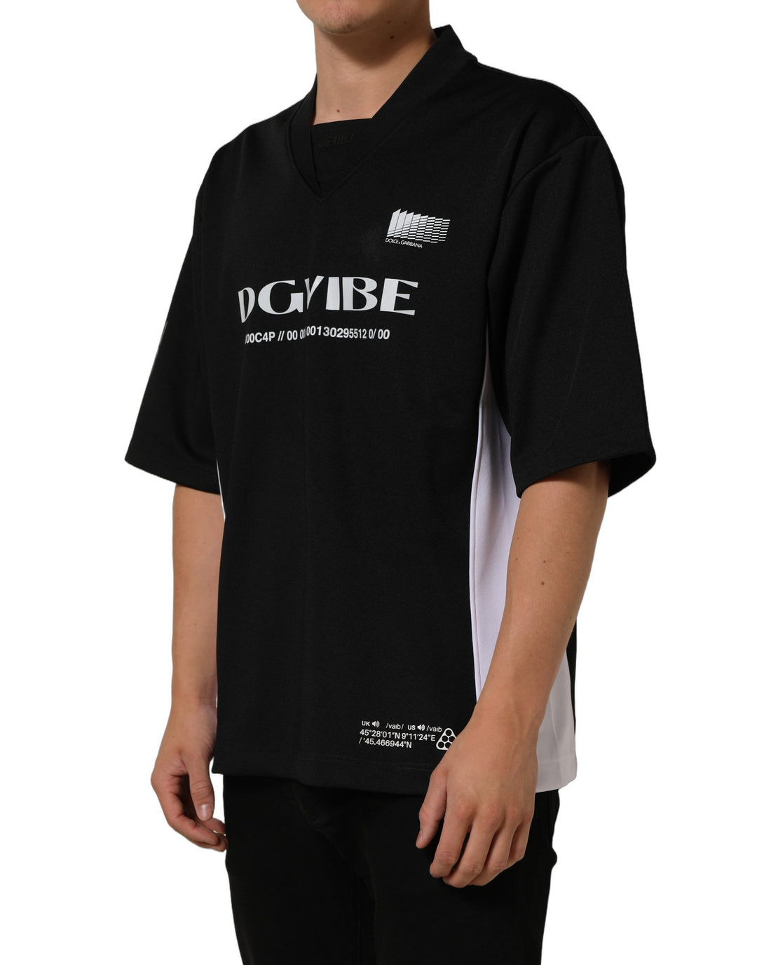 Dolce &amp; Gabbana Black Polyester DGVIB3 Oversized Jersey T-shirt