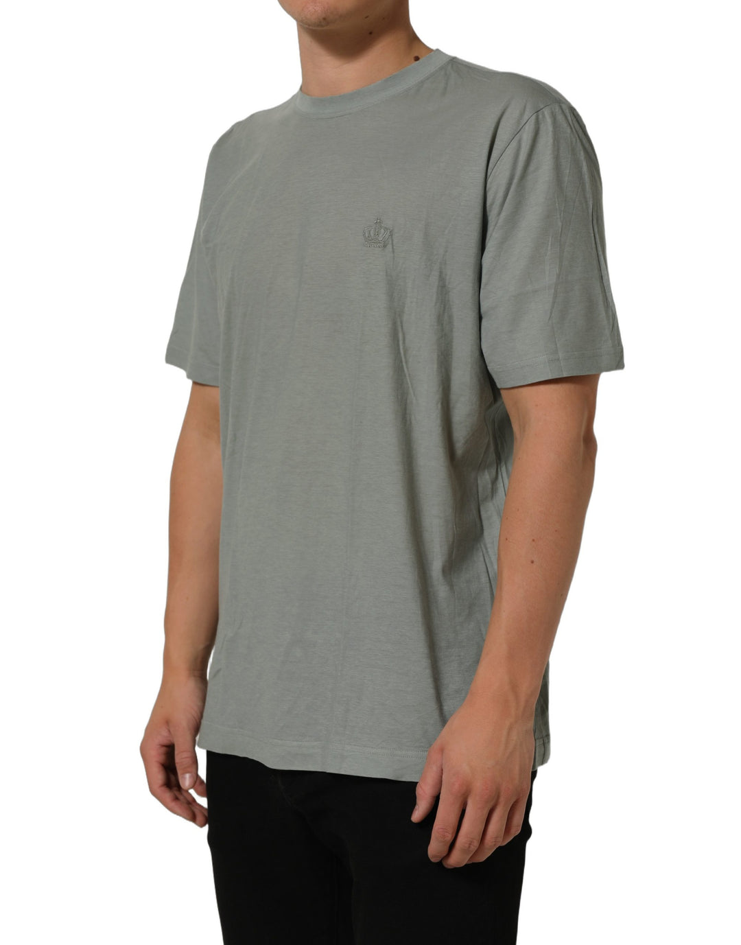 Dolce &amp; Gabbana Green Cotton Short Sleeve Crew Neck T-shirt