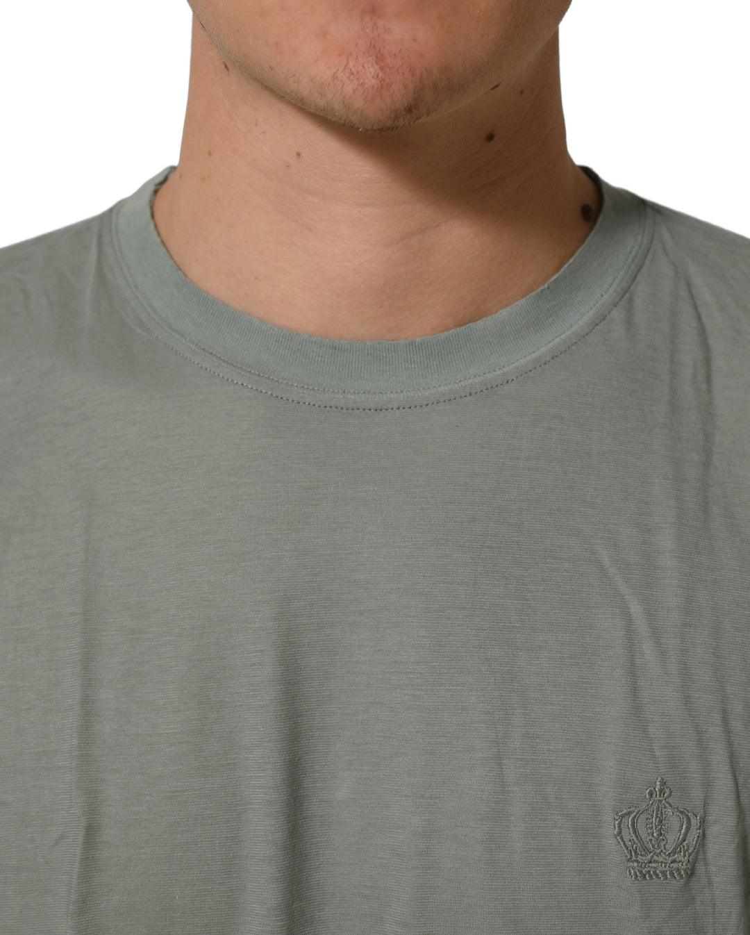Dolce &amp; Gabbana Green Cotton Short Sleeve Crew Neck T-shirt