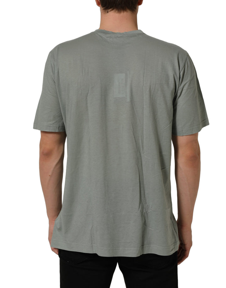 Dolce &amp; Gabbana Green Cotton Short Sleeve Crew Neck T-shirt
