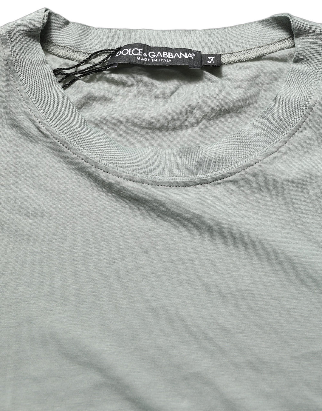 Dolce &amp; Gabbana Green Cotton Short Sleeve Crew Neck T-shirt