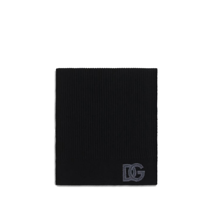 Dolce &amp; Gabbana Black Wool Oves Aries Scarf