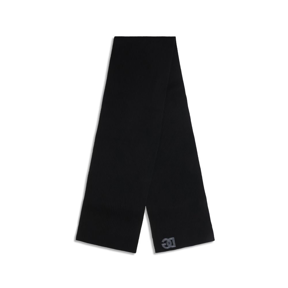 Dolce &amp; Gabbana Black Wool Oves Aries Scarf