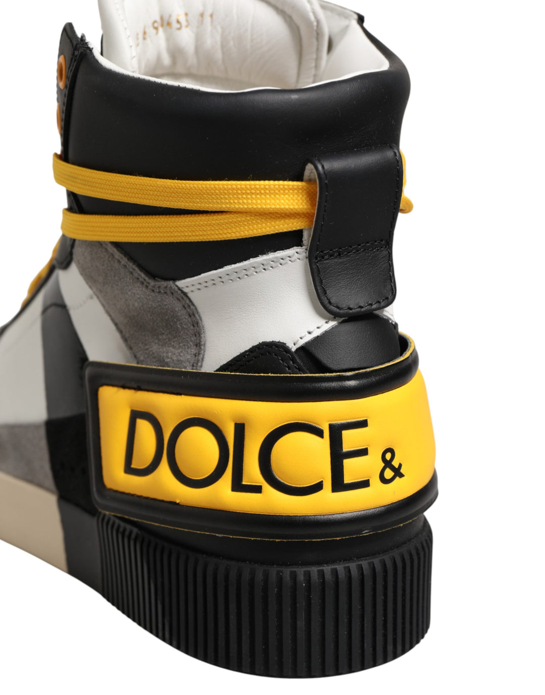 Dolce &amp; Gabbana Multicolor Calf High Top Sneakers Shoes