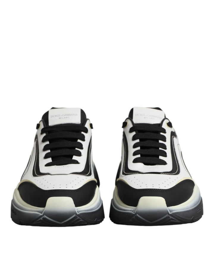 Dolce &amp; Gabbana White Black Daymaster Two Tone Sneaker Shoes