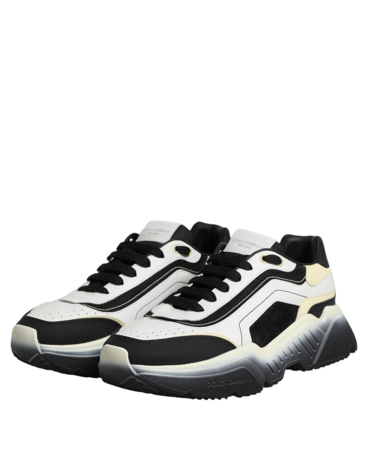 Dolce &amp; Gabbana White Black Daymaster Two Tone Sneaker Shoes