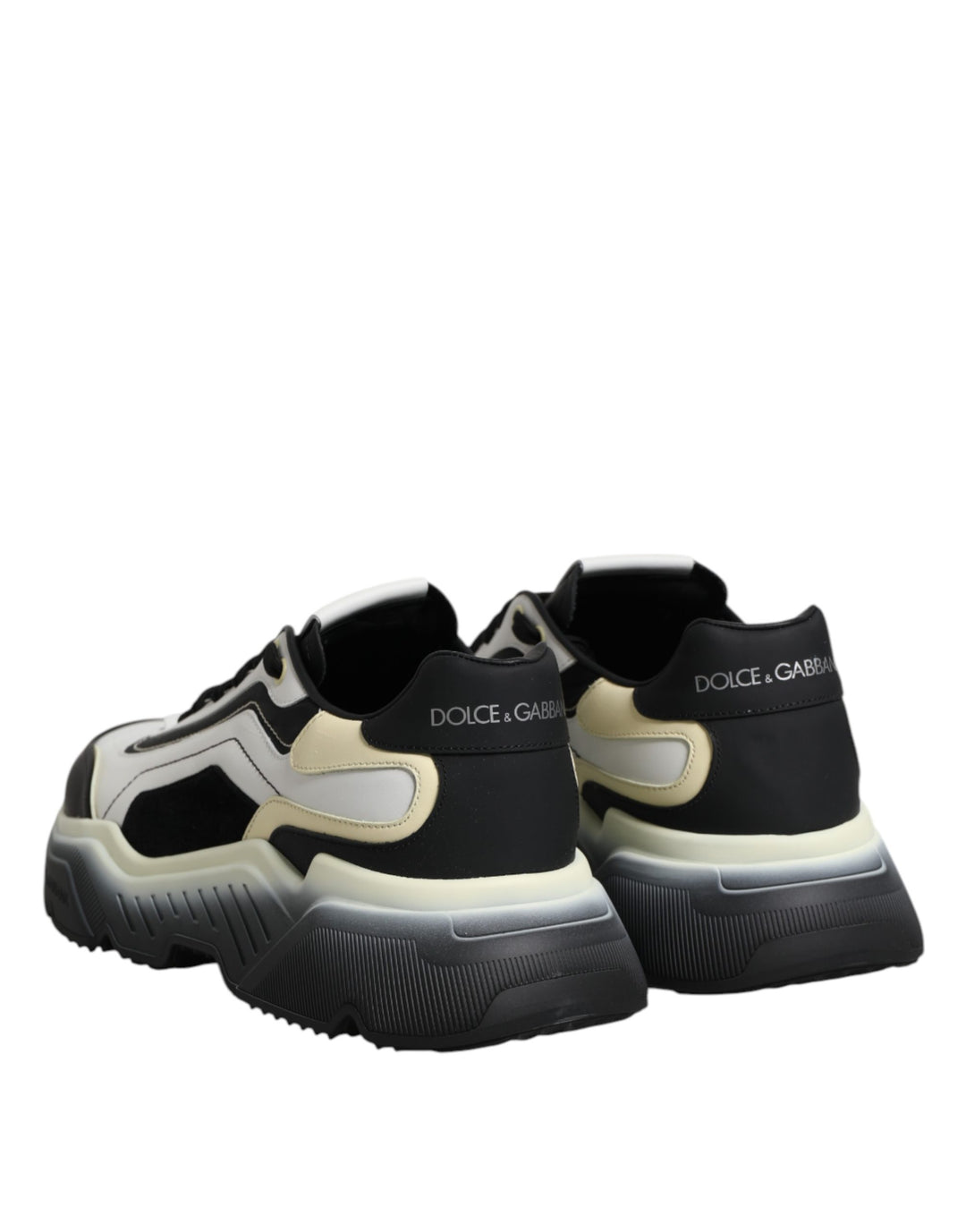 Dolce &amp; Gabbana White Black Daymaster Two Tone Sneaker Shoes