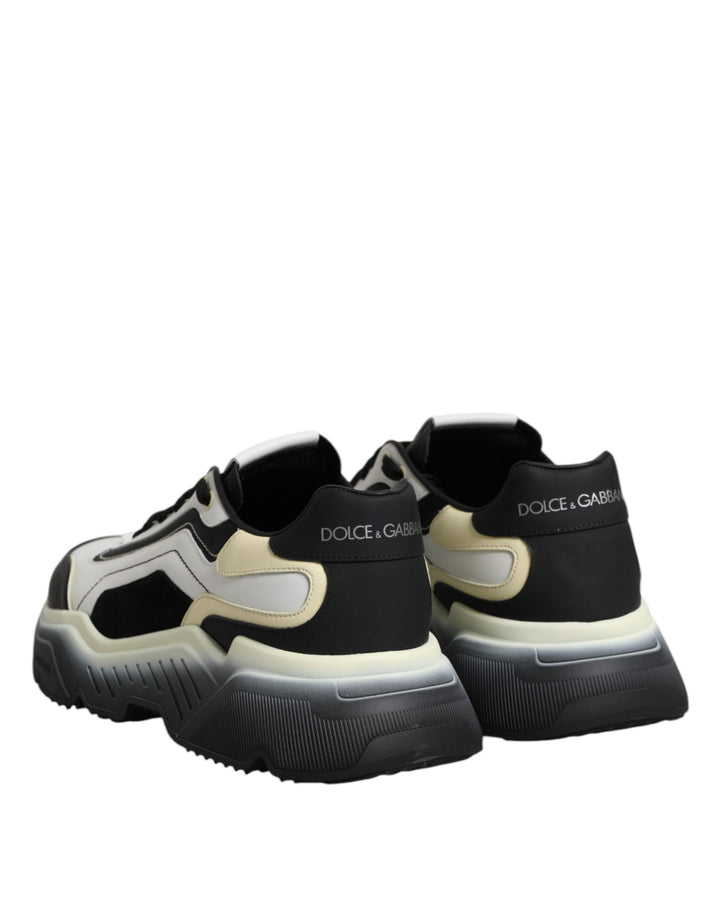 Dolce &amp; Gabbana White Black Daymaster Two Tone Sneaker Shoes
