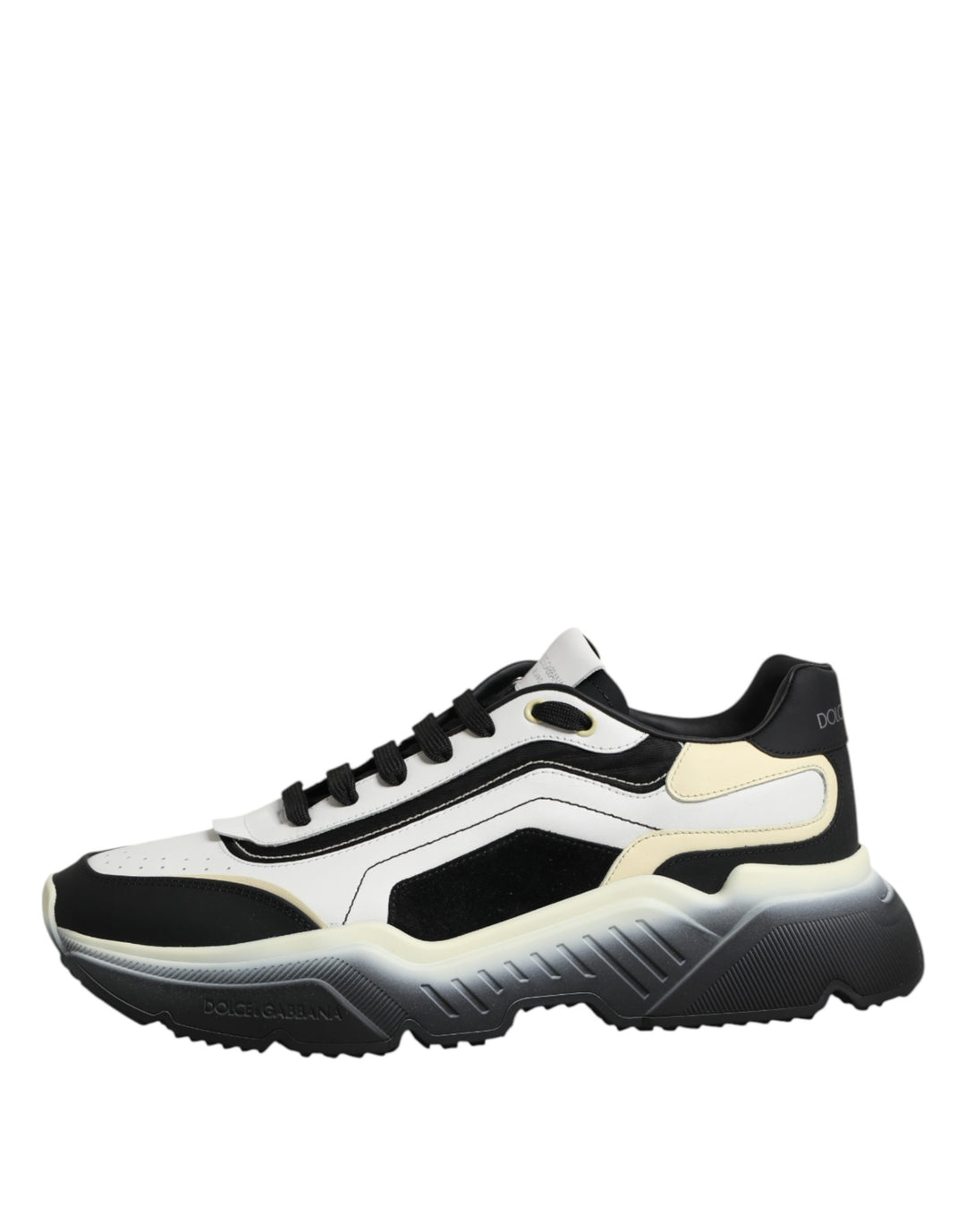 Dolce &amp; Gabbana White Black Daymaster Two Tone Sneaker Shoes