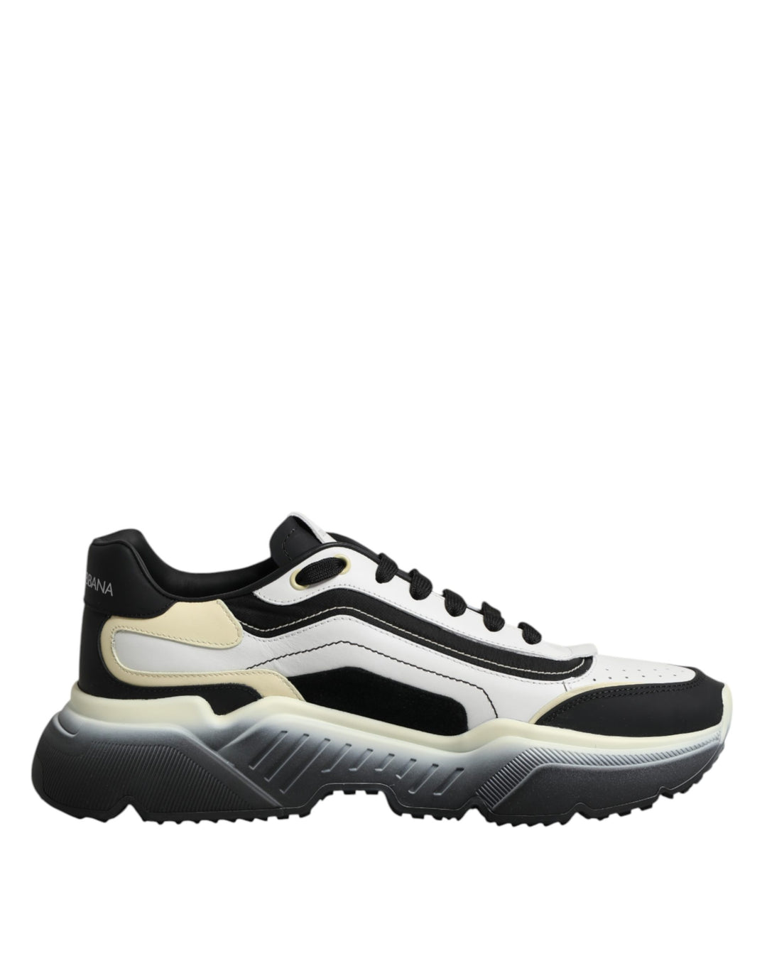 Dolce &amp; Gabbana White Black Daymaster Two Tone Sneaker Shoes