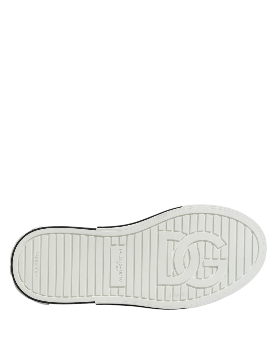 Dolce &amp; Gabbana White Perforated Custom 2.Zero Sneakers Shoes