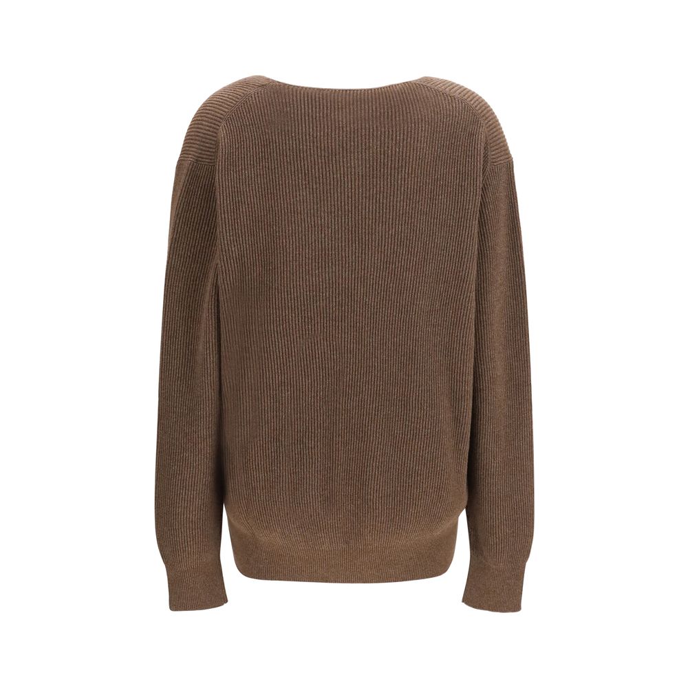 The Row Brown Cotton Sweatshirt