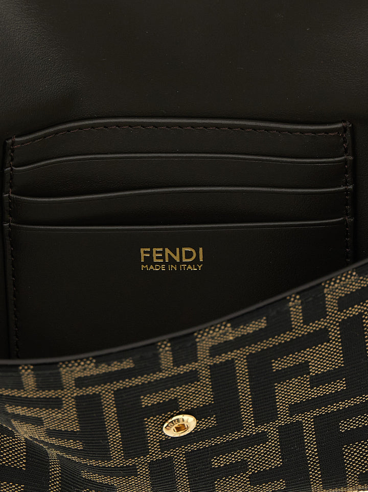 Fendi Brown Polyester Cardholder