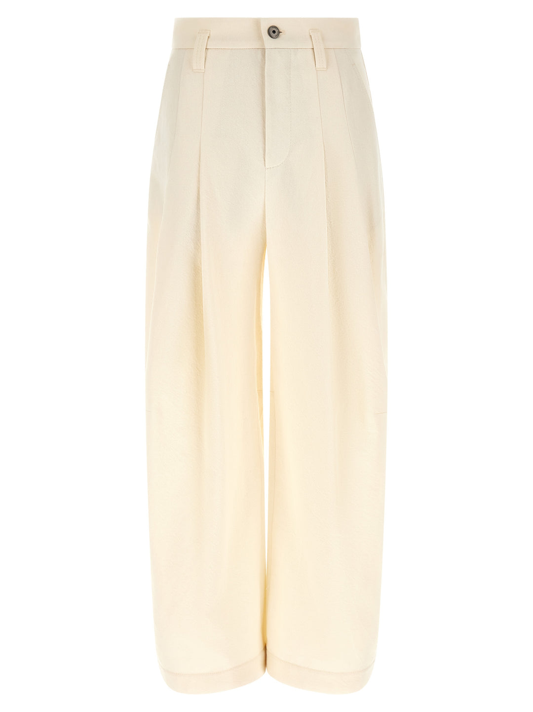 Brunello Cucinelli White Cotton Casual Pants