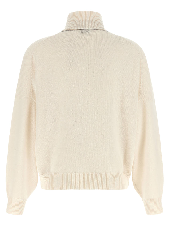 Brunello Cucinelli White Cashmere Cardigan