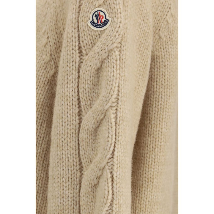 Moncler Beige Alpaca Vicugna Pacos Cardigan