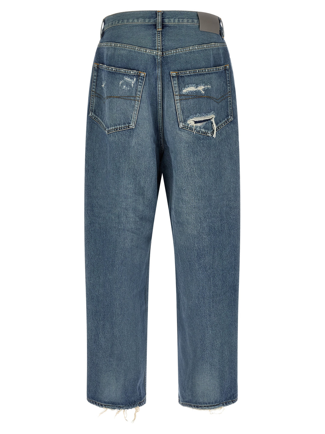 Balenciaga Blue Cotton Relaxed Fit Jeans