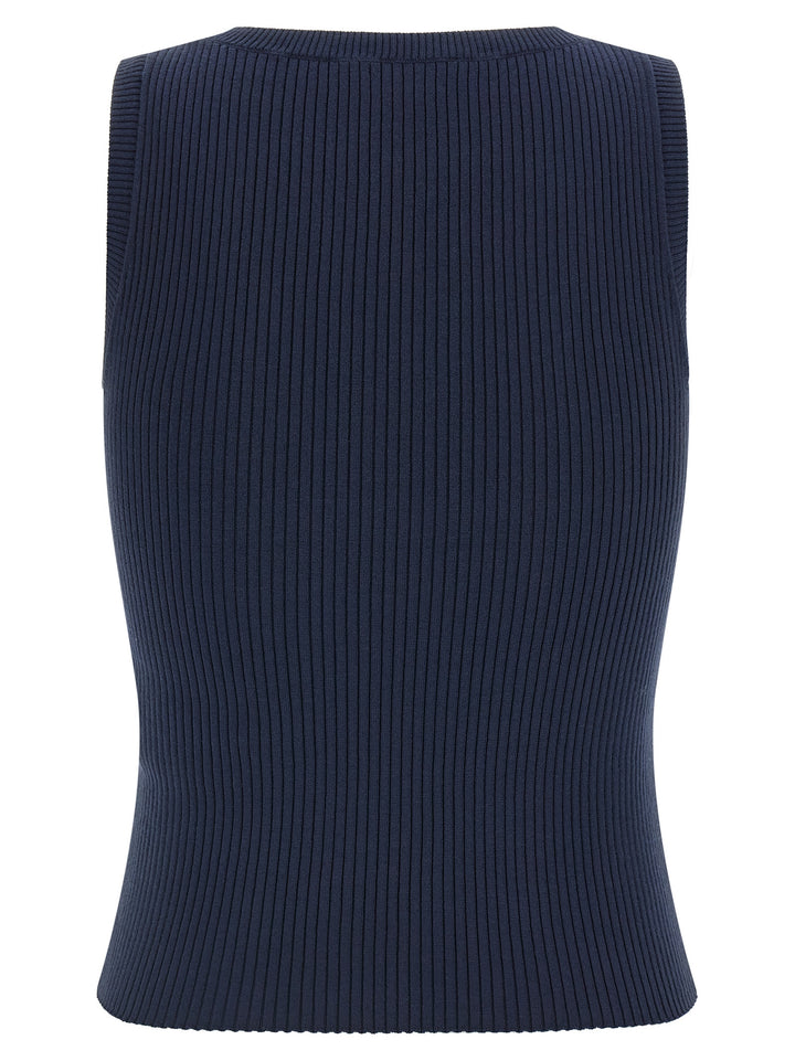 Max Mara Blue Viscose Cardigan