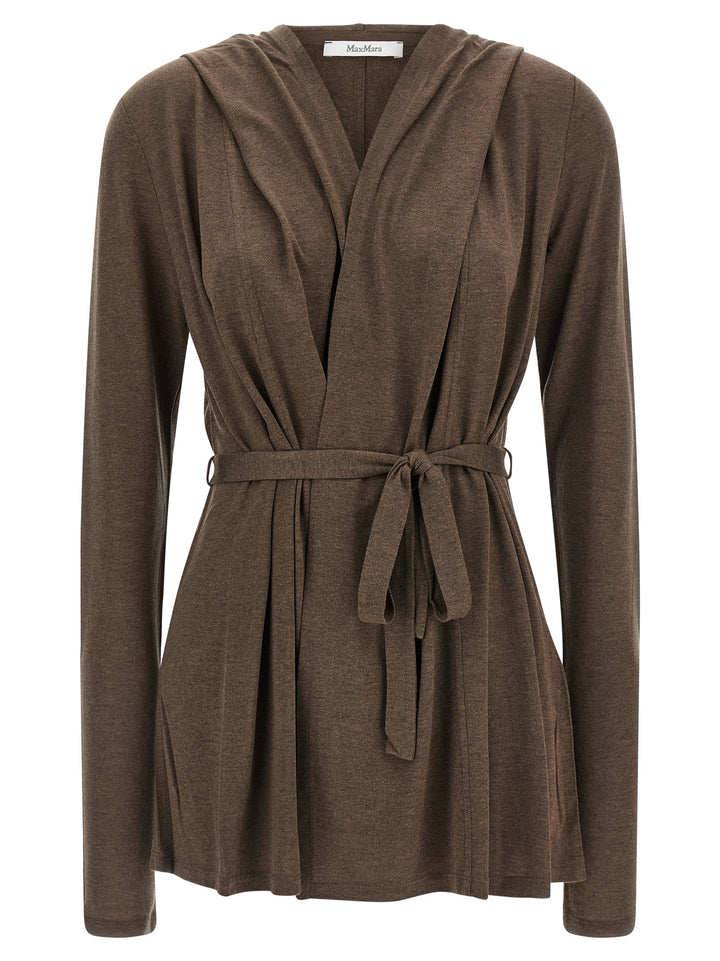 Max Mara Brown Lyocell Cardigan