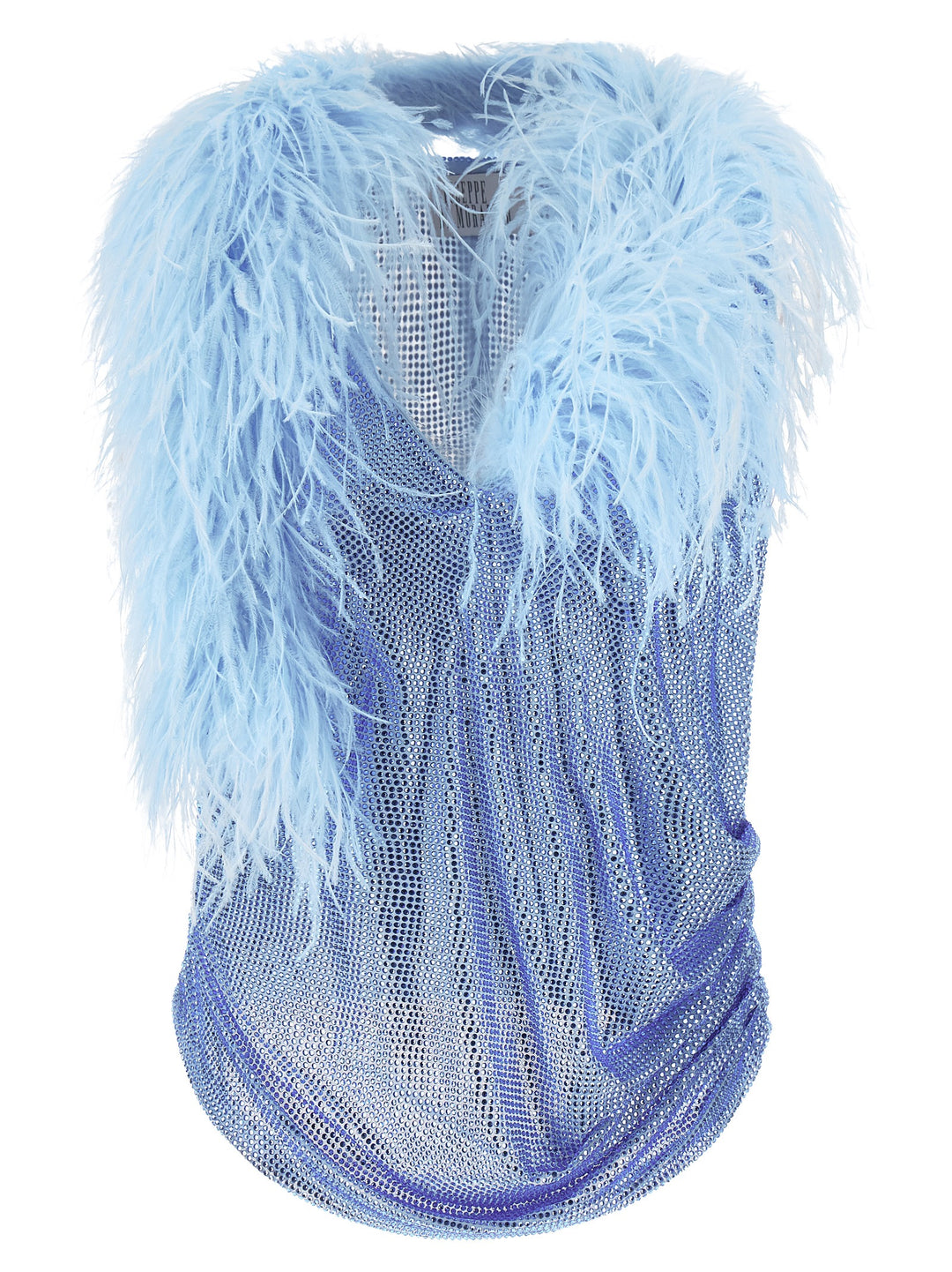 Giuseppe Di Morabito Blue Polyamide Tank Tops