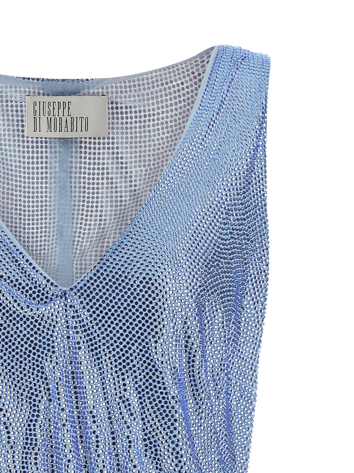Giuseppe Di Morabito Blue Polyamide Tank Tops