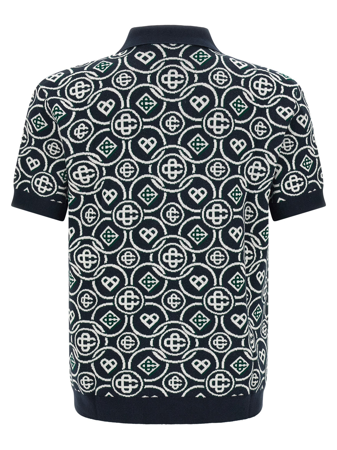 Casablanca Blue Cotton Polo Shirt